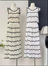 Spring Crochet Tank Tops With Skirts Sets